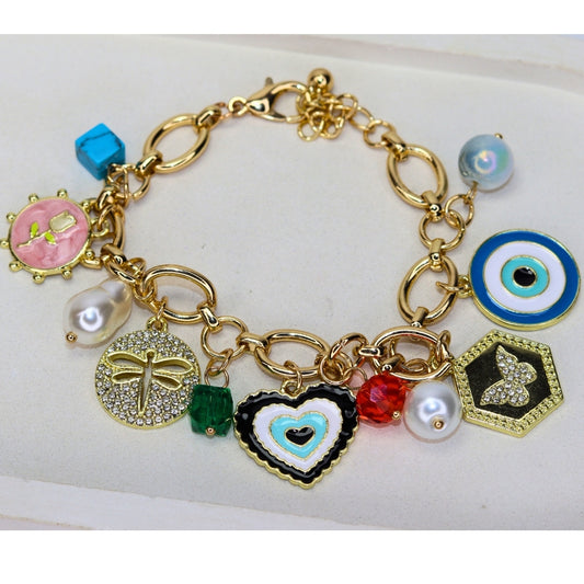 Nazar Charm Bracelet - Adorn-iq