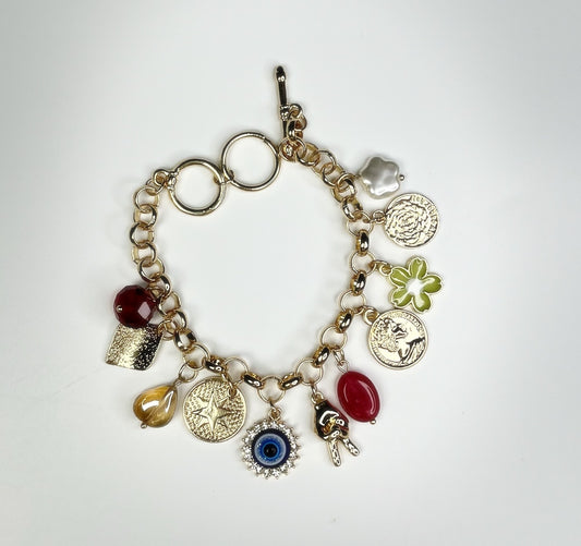 Nazar Stones Charm Bracelet - Adorn-iq