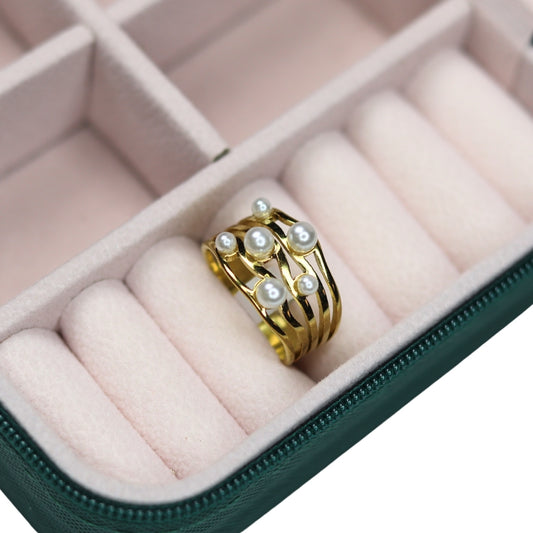 Pearl Dream Gold Ring - Adorn-iq