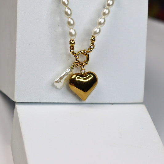 Pearl of Love Charm Necklace - Adorn-iq