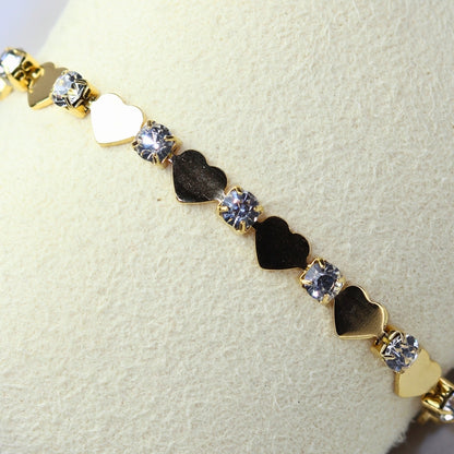 Solitaire Heart Chain Bracelet - Adorn-iq