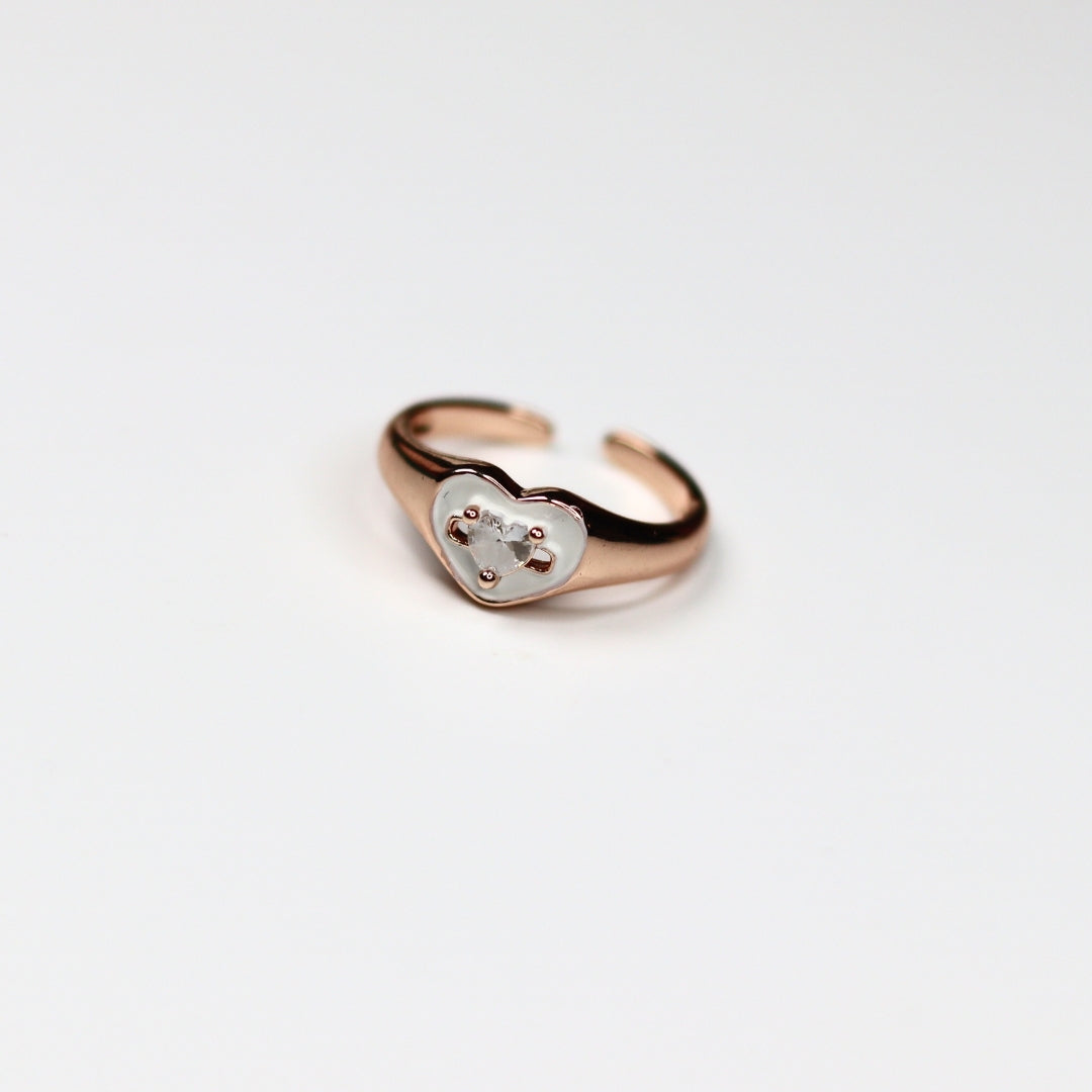 Solitaire Heart Ring - Adorn-iq