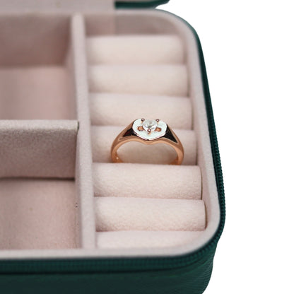 Solitaire Heart Ring - Adorn-iq