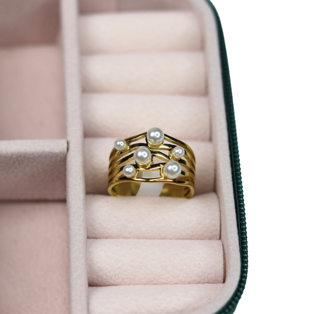 Pearl Dream Gold Ring - Adorn-iq